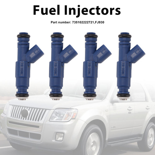 4PC FJ930 Fuel Injectors 735102222721 For Mercury Mariner Ford Mazda Tribute
