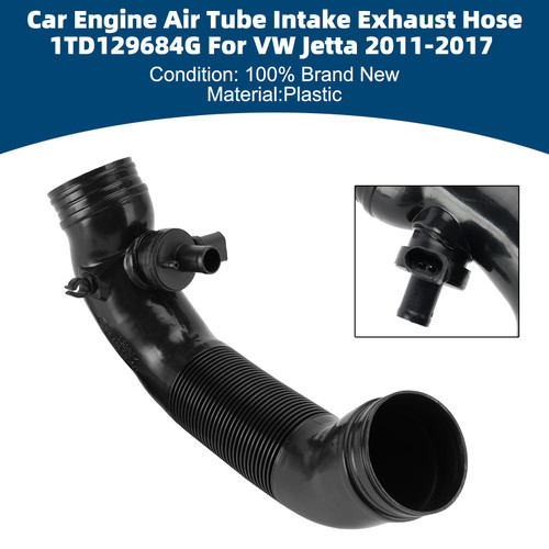 Car Engine Air Tube Intake Exhaust Hose 1TD129684G For VW Jetta 2011-2017