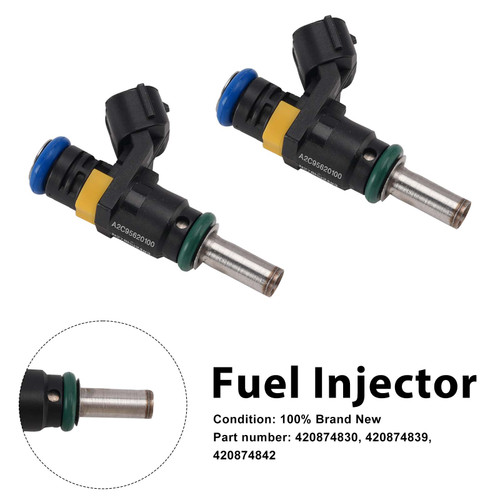 2PC 420874839 Fuel Injectors 420874830 420874842 For CAN-AM Commander