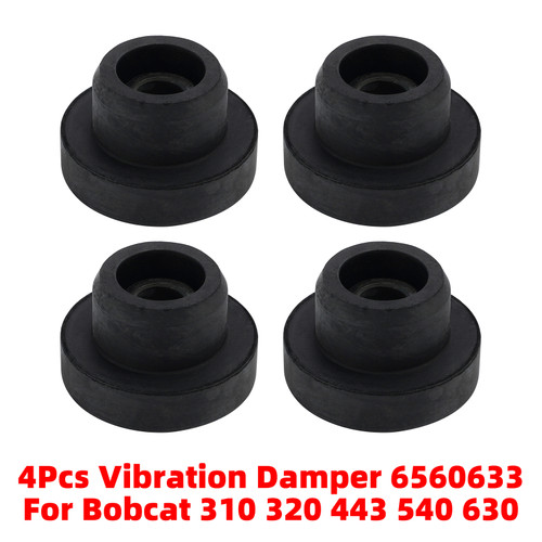 4Pcs Vibration Damper 6560633 For Bobcat 310 320 443 540 630 743 751 753 873