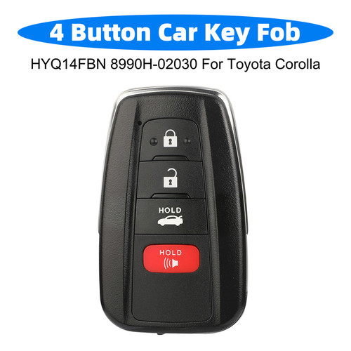 4 Button Car Key Fob HYQ14FBN 8990H-02030 For Toyota Corolla