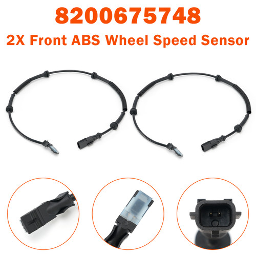 2X Front ABS Wheel Speed Sensor for Opel Vauxhall Vivaro A X83 8200675748