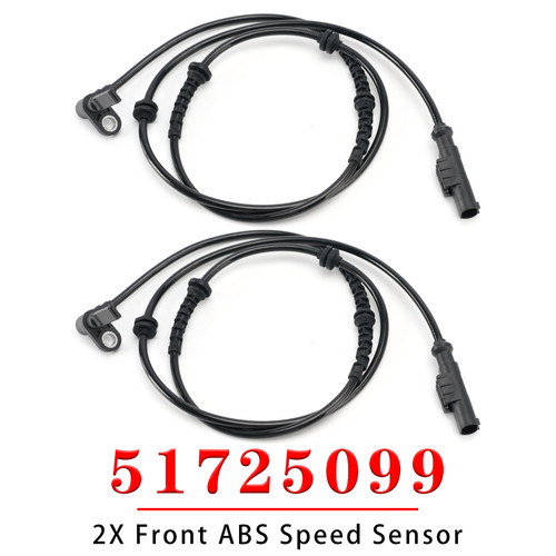 2X Front Right&Left ABS Speed Sensor for Citroen 51725099 52148329