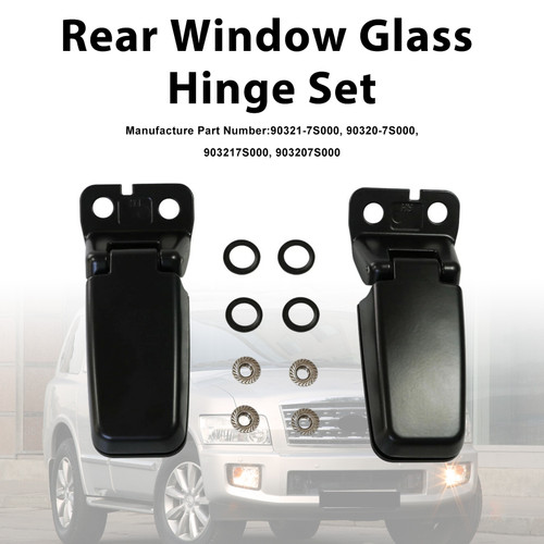 Rear Liftgate Glass Hinge Set For Infiniti QX56 5.6L V8 2004-2010 90320-7S000