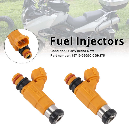 2PC CDH275 Fuel Injectors 15710-06G00 For Suzuki V-STROM DL1000 02-12