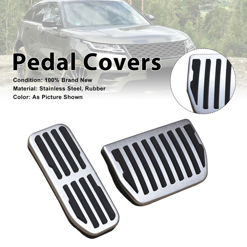 Pedal Set Pedals Pedal Caps For Jaguar F-Pace XE XF 2016-2024 Automatic