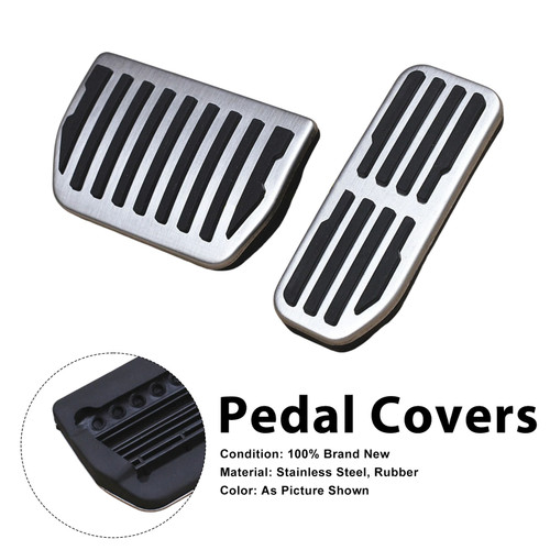 Pedal Set Pedals Pedal Caps For Jaguar F-Pace XE XF 2016-2024 Automatic