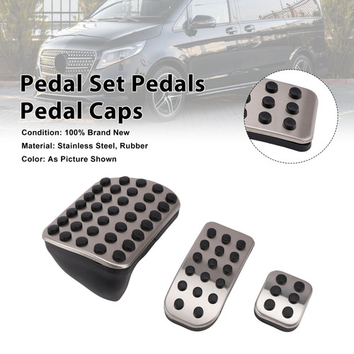 Pedal Set Pedals Pedal Caps For Mercedes Benz Viano V-Class V Vito AT