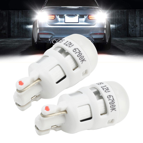 2Pcs Car Light Sky White LED Signal Bulb W5W T10 2880SW 12V 1W For OSRAM