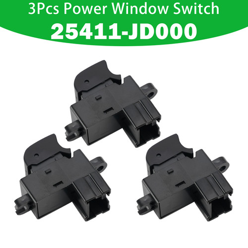 3Pcs Power Window Switch for Nissan Dualis Qashqai J10 Murano 3.5L 25411-JD000