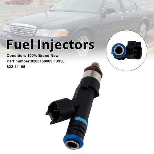 822-11195 Fuel Injectors 0280158089 For Mercury Grand Marquis Ford Lincoln