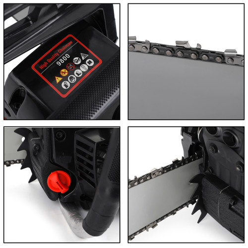 62cc Chainsaw 20" Bar Powered Engine 2 Cycle Gasoline Chain Saw Red