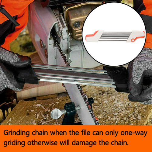 2 IN 1 Chainsaw Teeth Quick Sharpener File For STIHL .325" 4.8mm Chain