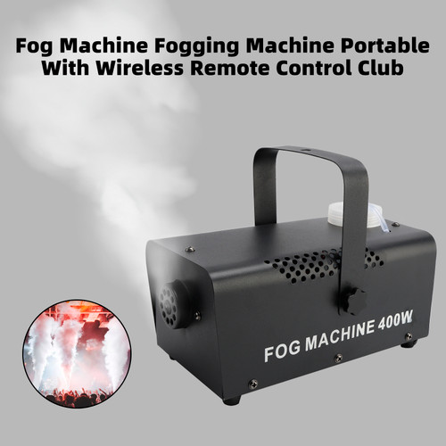 Mini 400W Fog Machine Fogging Machine Portable With Wireless Remote Control Club