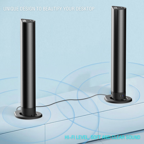 Detachable Surround Sound Bar Wireless Subwoofer 2 Speaker System Home Theater