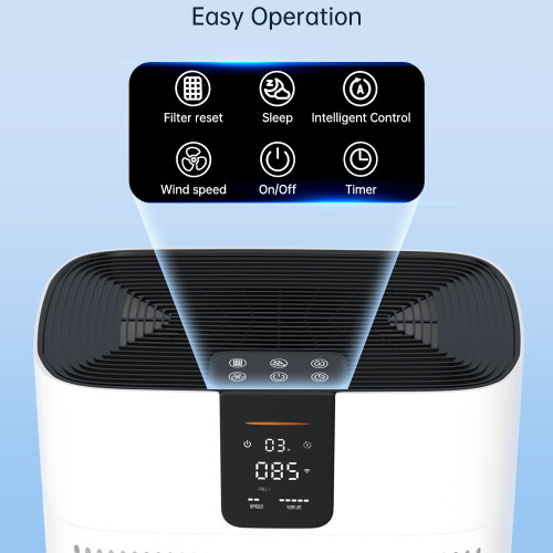 Air Purifier for Home Bedroom Large Room Up to 2400 Ft²,