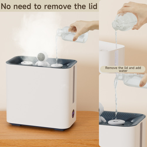 9.8L Large Capacity Humidifier 800ml/h Nano Four-Spray 50H Runtime 34dB Ultra-Quiet Top-Fill Smart Display with Timer & Auto Shut-Off