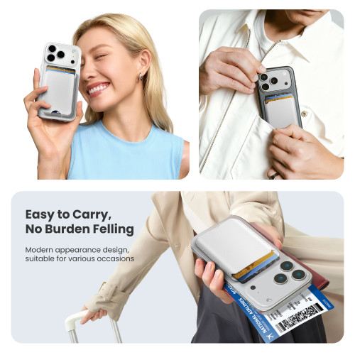 Magnetic Card Holder MagSafe Wallet RFID Protection for iPhone 17/16/15/14/13/12