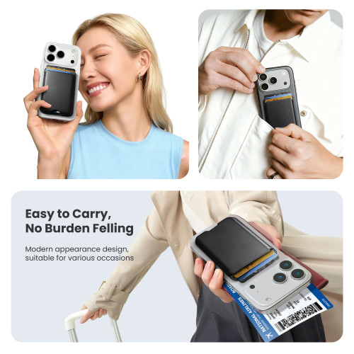 Magnetic Card Holder MagSafe Wallet RFID Protection for iPhone 17/16/15/14/13/12