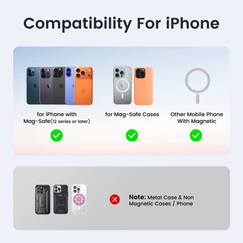 2PCS Magnetic Card Holder MagSafe Wallet RFID Protection for iPhone 17/16/15/14