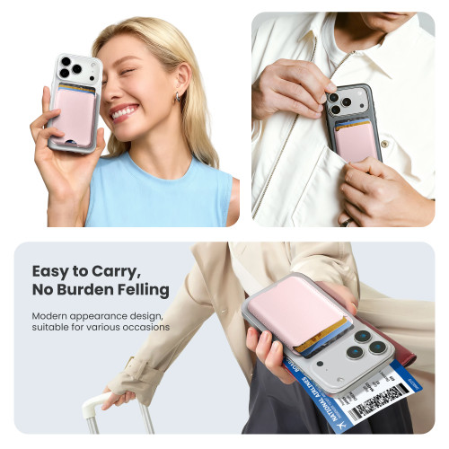 2PCS Magnetic Card Holder MagSafe Wallet RFID Protection for iPhone 17/16/15/14