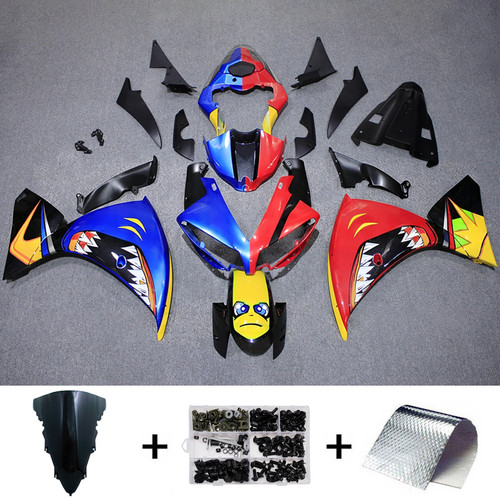 Injection Fairing Kit Bodywork Plastic ABS For Yamaha YZFR1 YZF-R1 2009-2011