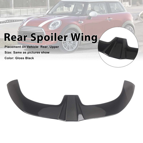 JCW Style Gloss Black Rear Roof Spoiler Wing Fit Mini Cooper F55 F56 2013-2018
