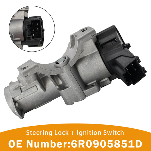 Steering Lock + Ignition Switch 6R0905851D For Seat Ibiza Skoda Citigo