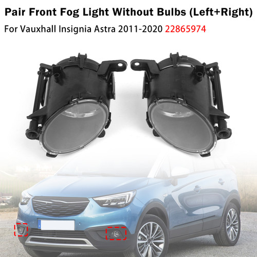 Pair Front Fog Light Lamp For Vauxhall Insignia Astra 2011-2020 22865974