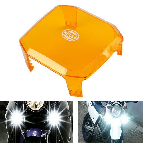 Square Amber Lamp Outer Protective Cover ValueFit 4.3" For HELLA 358233951
