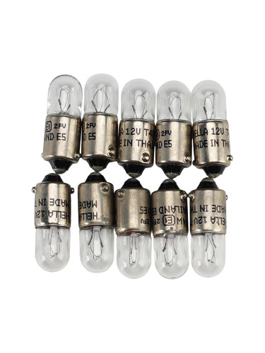 Car Light Halogen Auxiliary Bulb T4W 12V 4W For HELLA 8GP 002 067-121