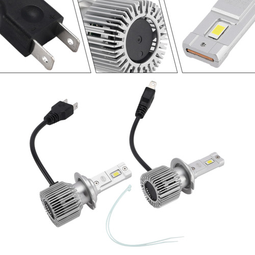 LED Headlight Bulb Kit High Low Beam Lamp H7 12V 35W 6500K 2500LM For HELLA