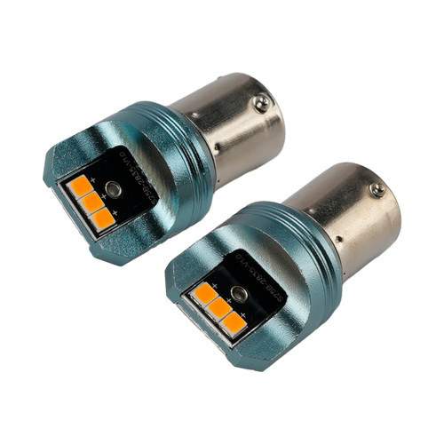 Car Light LED Auxiliary Bulb Kit P21W 12V 3W 1700K Amber For HELLA LEDS25AA2