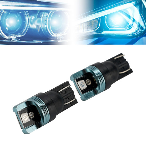Car Light LED Auxiliary Bulb Kit W5W T10 12V 1W Blue For HELLA LEDT10BA1