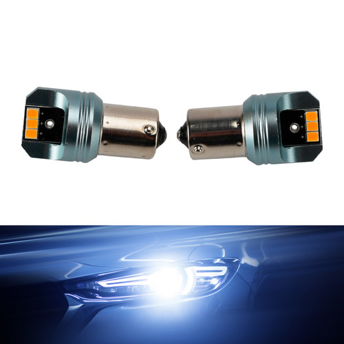Car Light LED Auxiliary Bulb Kit PY21W 12V 3W 1700K Amber For HELLA LEDS25AA3