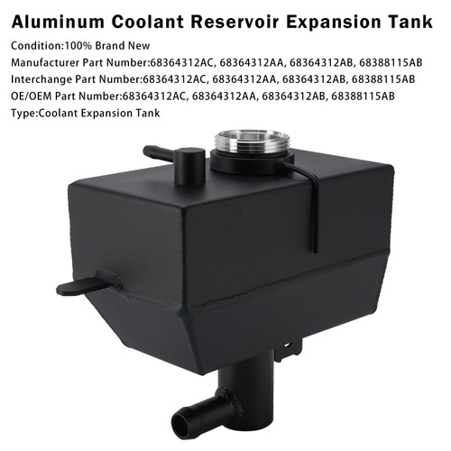 Coolant Reservoir Expansion Tank For Jeep Wrangler JL JLU 2018-2025 68364312AC