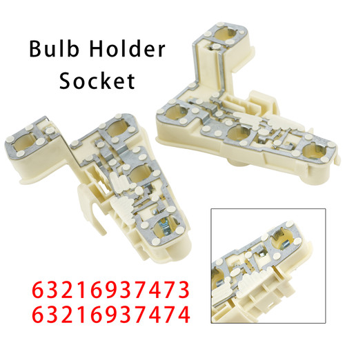 Rear Left+Right Bulb Holder Socket For BMW 3 Series E90 (Sedan) 05-08 (Pre-LCI)