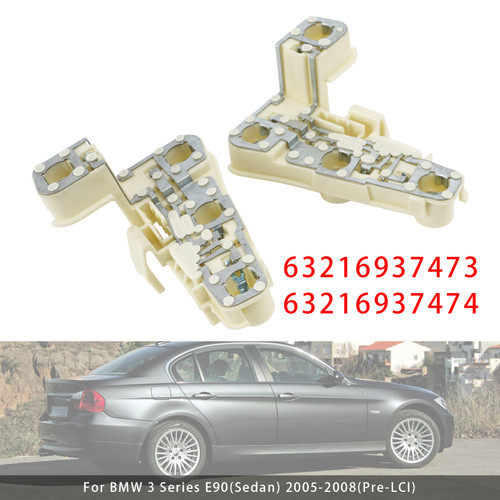 Rear Left+Right Bulb Holder Socket For BMW 3 Series E90 (Sedan) 05-08 (Pre-LCI)