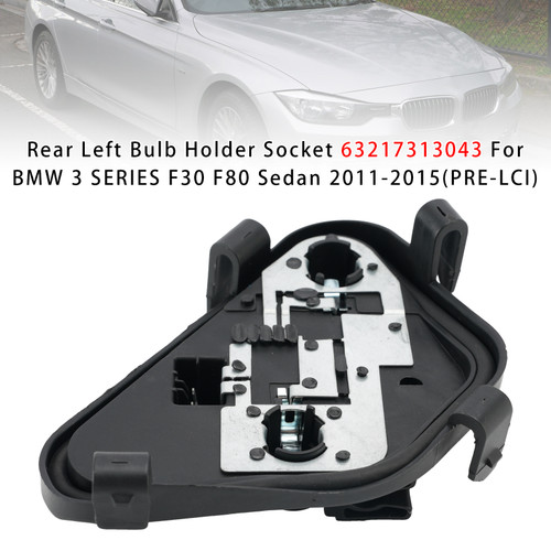 Rear Left Bulb Holder Socket For BMW 3 SERIES F30 F80 Sedan 2011-2015(PRE-LCI)