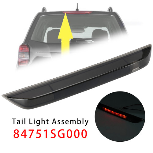 Rear Center 3rd Brake Stop Lamp Light For Subaru Forester 2014-2023 Black