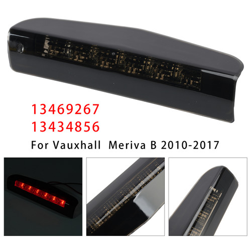 Rear Third Brake Light For Opel Meriva Vauxhall Meriva B 2010-2017 Black