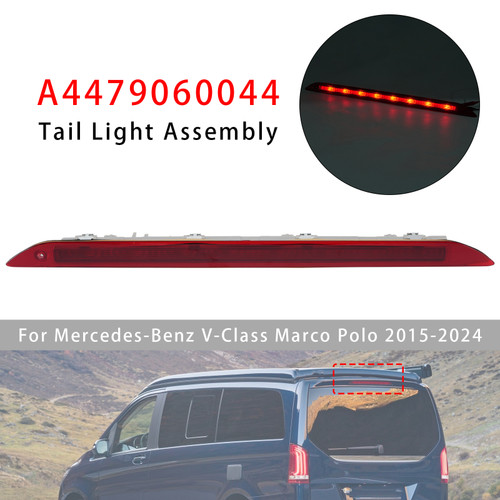 Rear Third Brake Light For Mercedes Benz Vito W447 Marco Polo Metris 14-2025 Red