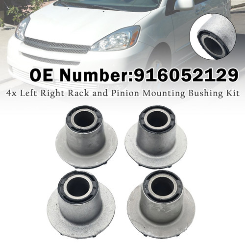 4x Left Right Rack and Pinion Mounting Bushing Kit For Toyota Sienna 2004-2011