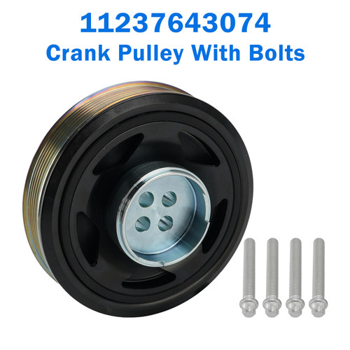 Crank Pulley With Bolts for BMW 1 Series 1.5 Diesel for MINI Cooper 1.5D 15-19