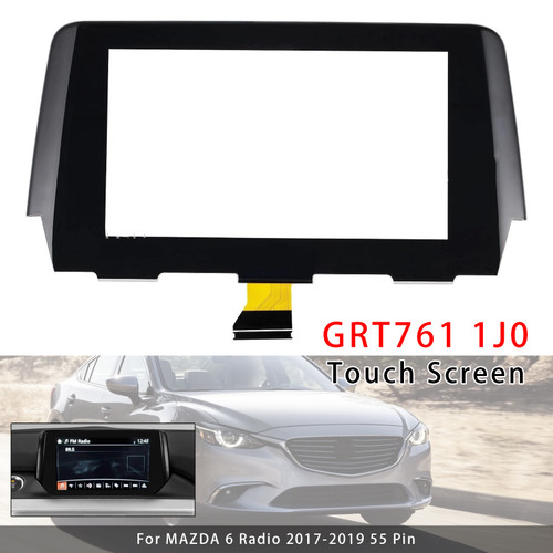 7" Touch Screen Digitizer Replacement GRT761 1J0 For MAZDA 6 Radio 17-19 55 Pin