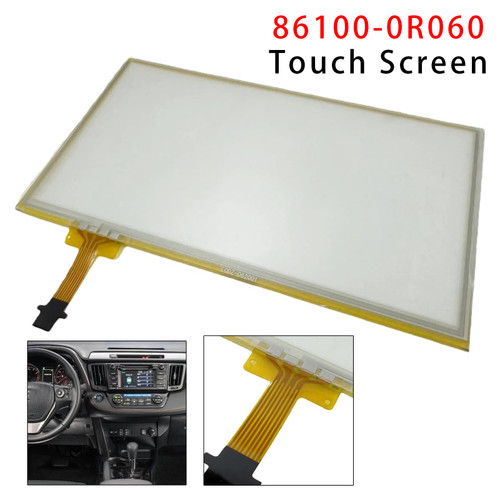 Touch Screen Digitizer Glass 6.1 inch 12 Pins For RAV4 W/APPS Button 2014-2018