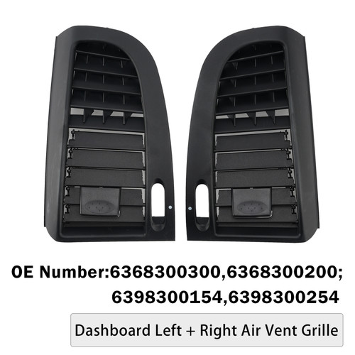 Dashboard L+R Air Vent Grille For Benz W636 04-15 W639 10-04
