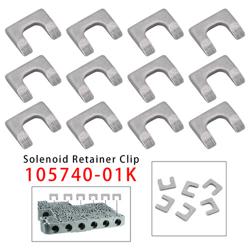 12PCS Solenoid Retainer Clip 105740-01K For 10L80 10L90 10R80 Transmission