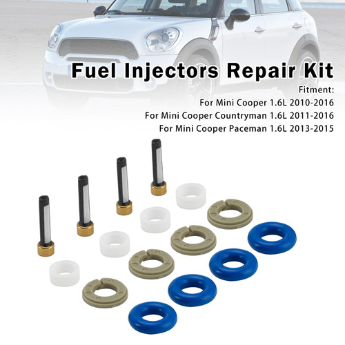 Fuel Injector Seal O-Ring 0261500073 0261500494 Fit Mini Cooper 1.6 2010-2016
