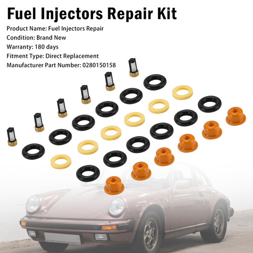 Fuel Injector Seal O-Ring 0280150158 For Porsche 911 3.2 Carrera 1983-1986
